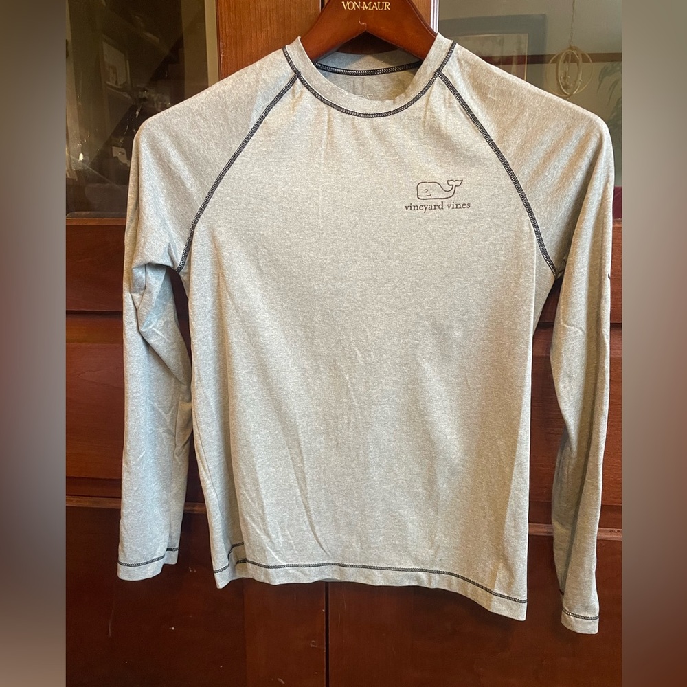 Vineyard Vines Heather Gray Performance Shirt